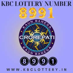 KBC Lottery Number Check 8991 – KBC Lottery Winner .
